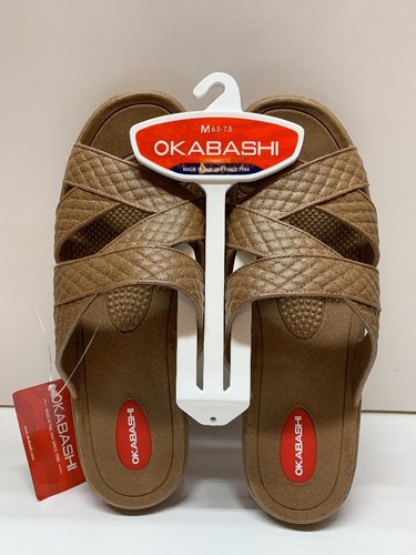 okabashi cross strap sandals
